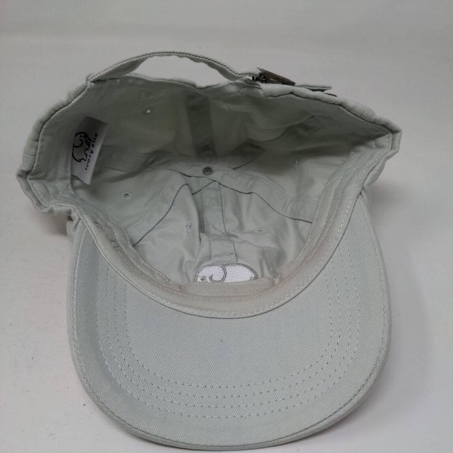 Elephant Ivory Ella Slideback Hat Gray One Size Embroidered 6 Panel