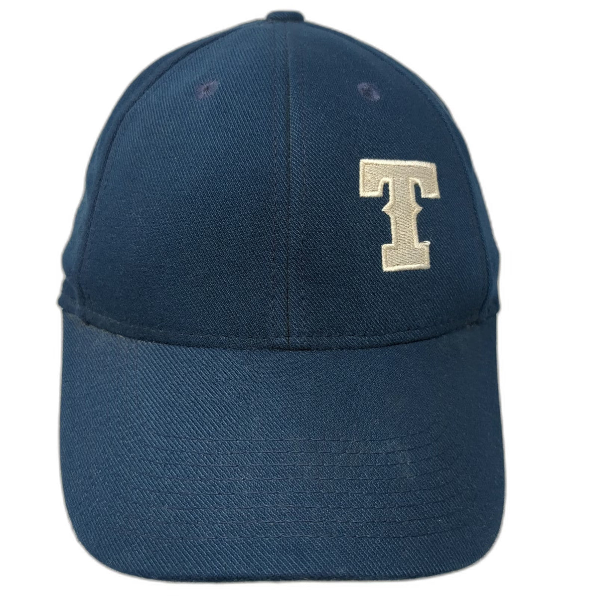 Nike Baseball Cap Blue M Fitted Hat Legacy 91 Stretch Fit Embroidered Letter T