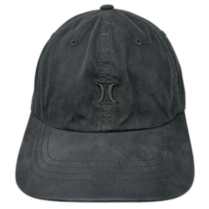 Hurley Baseball Cap Black One Size Tonal Logo Cotton Nylon Blend Slideback Hat