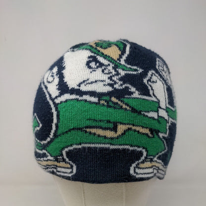 Adidas Men's Knit Beanie Hat Cap Blue Notre Dame Fighting Irish Embroidered Logo