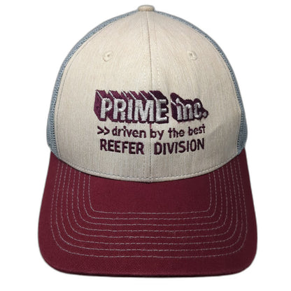 Outdoor Cap Trucker Hat Beige Red Gray One Size Prime Inc Reefer Division Logo