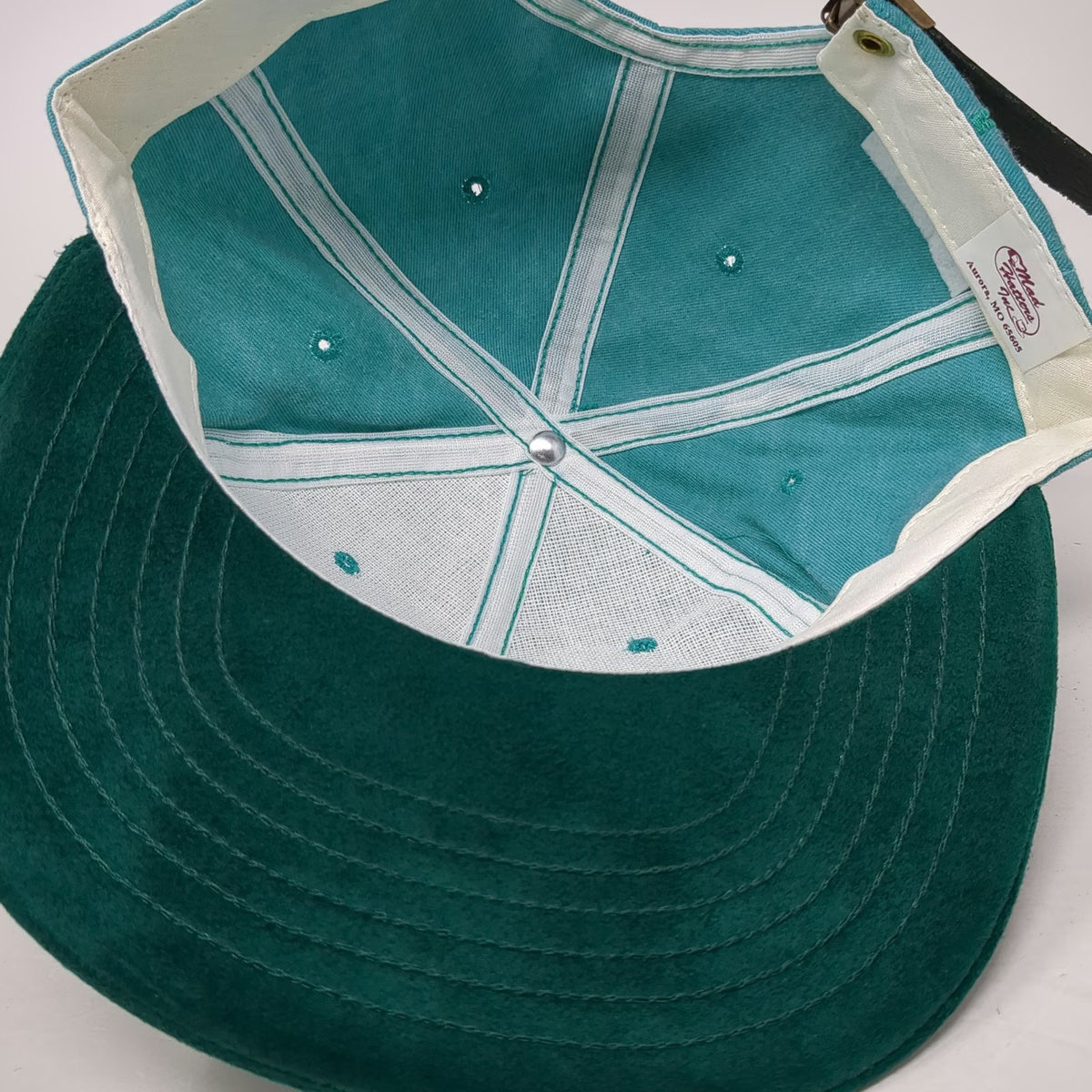 Mad Hatters Inc. Baseball Cap Green One Size Prime Inc Springfield MO Suede Brim
