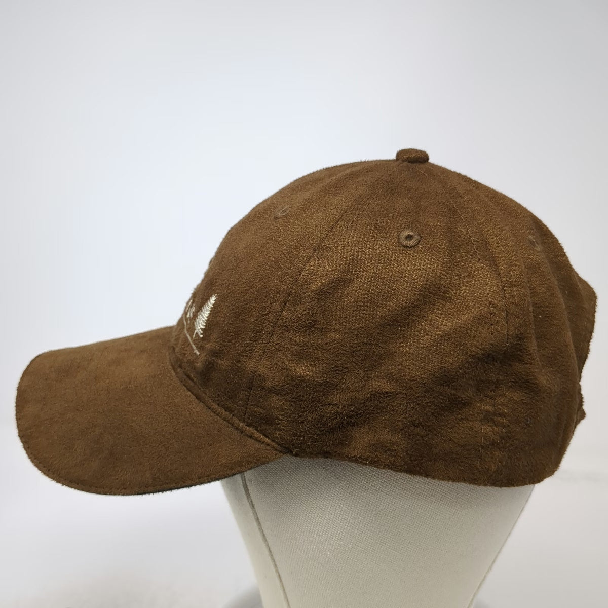 Maine Scene Inc. Baseball Cap Brown One Size Suede Moose Pine Tree Hat