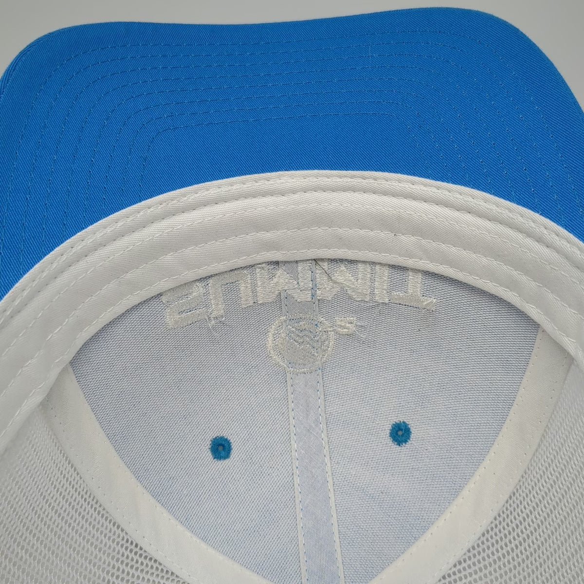 Richardson Trucker Hat Blue White One Size Summit Hyperbarics Wellness O2 Logo