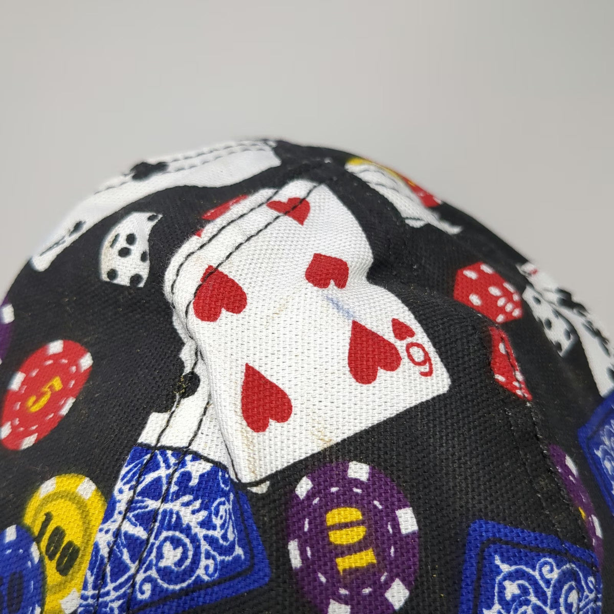 Kromer Baseball Cap Black Casino Poker Chips Playing Cards Dice Gambling Hat 7