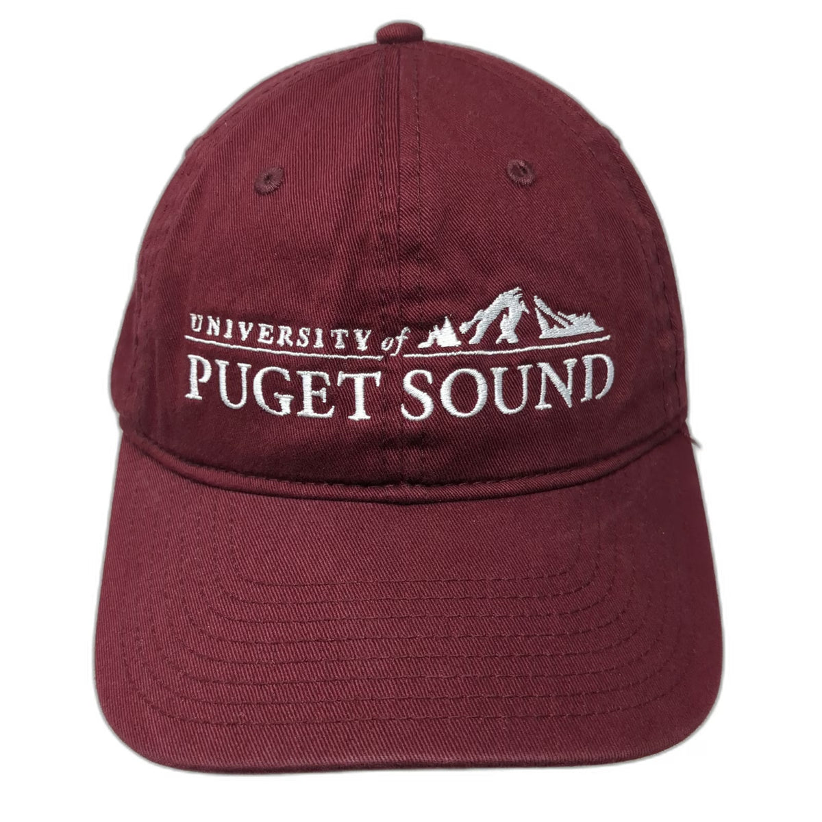 Champion University of Puget Sound Hat Red One Size Baseball Cap Slideback