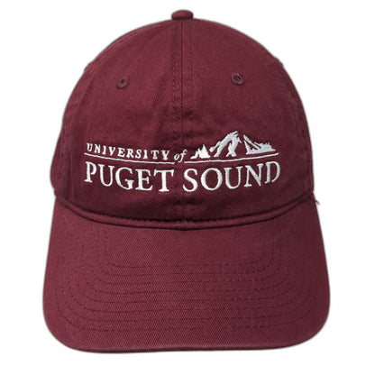 Champion University of Puget Sound Hat Red One Size Baseball Cap Slideback