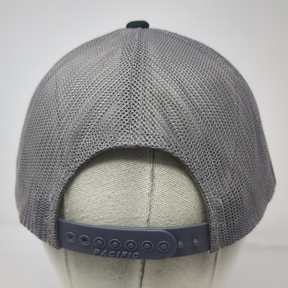 Pacific Headwear Trucker Hat Black Gray One Size Mesh Snapback Higher Rock Radio