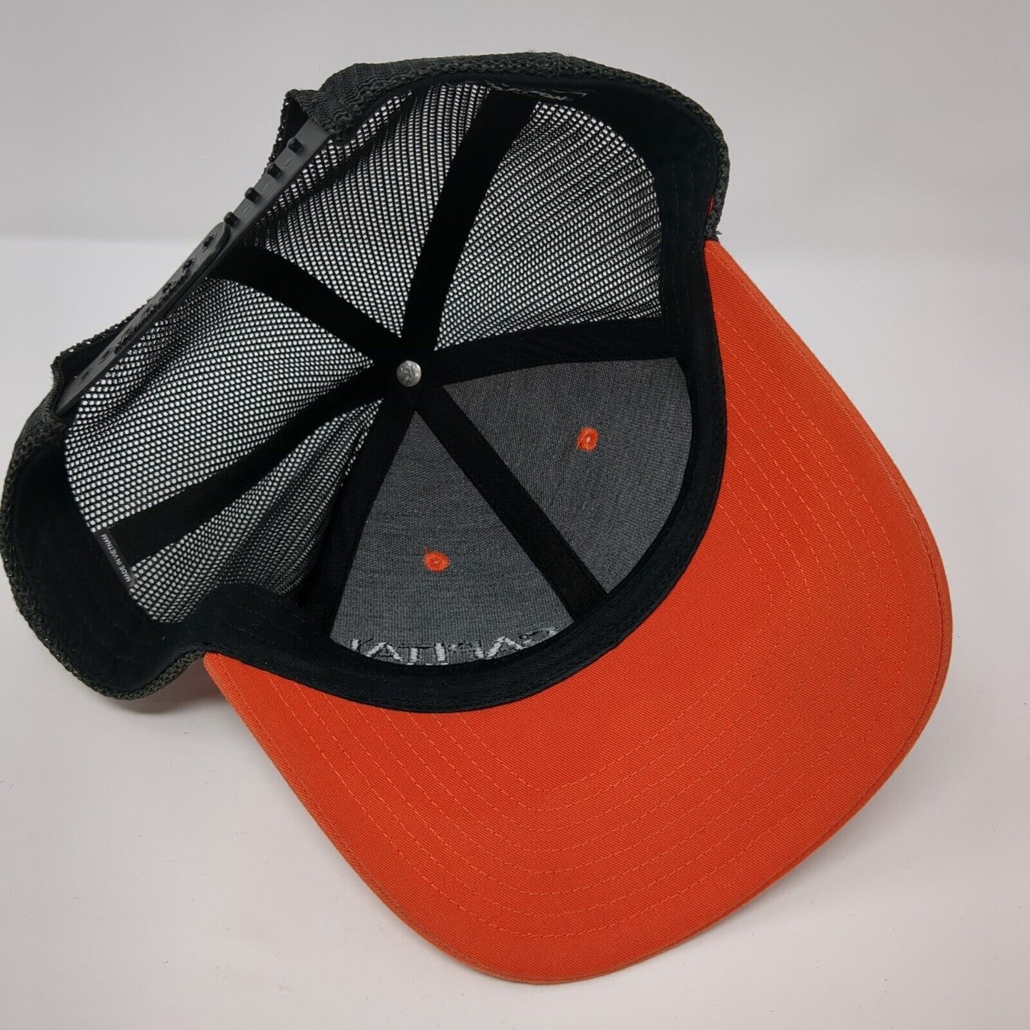 Capital Paving Snapback Trucker Hat Orange OSFA Mesh Back Richardson