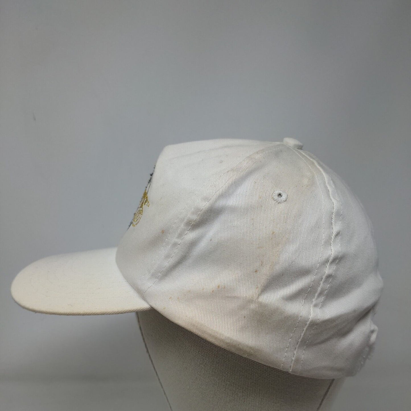 Cheers Meet Me In Charlotte Snapback Hat White One Size Embroidered