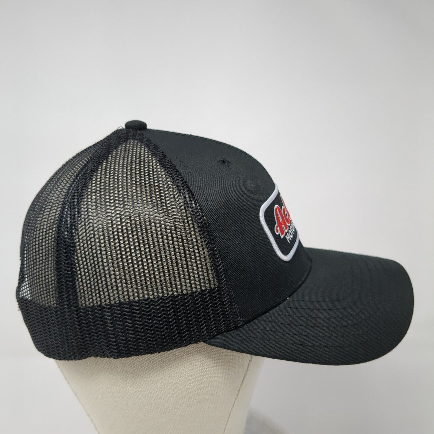 Action Motor Sports Snapback Trucker Hat Black OS Adjustable Mesh Back Otto