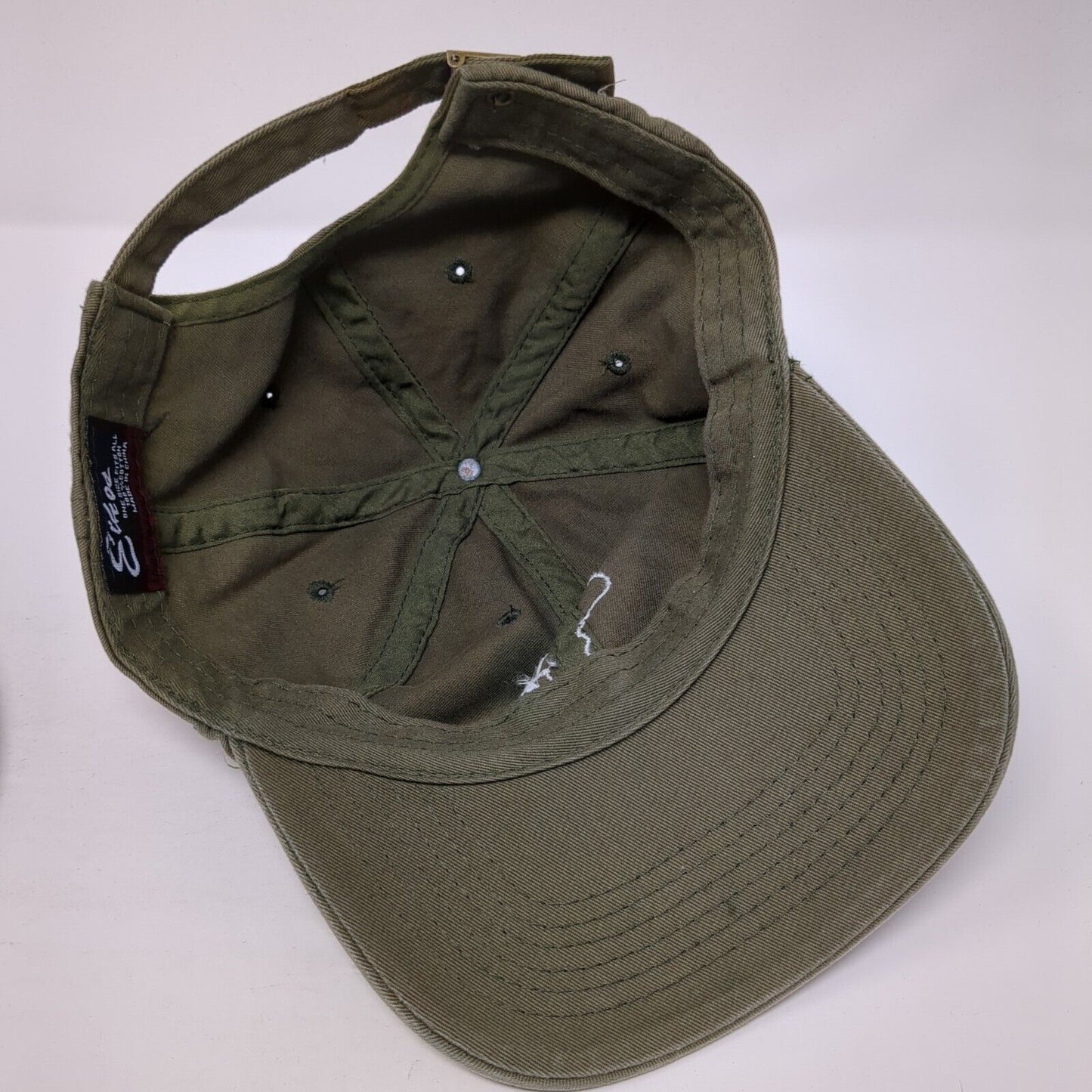 Africa Map Slideback Baseball Cap Brown One Size Adjustable Embroidered Eckos
