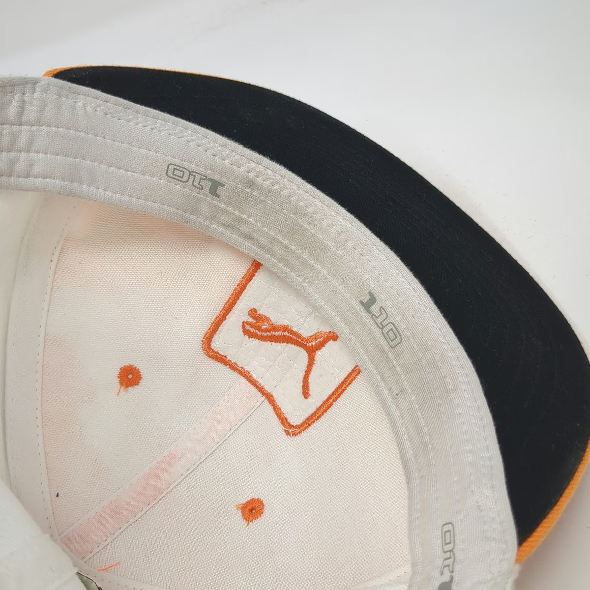 Puma Snapback Hat Orange One Size Tie Dye Cobra Golf Logo Patch Piping Flexfit