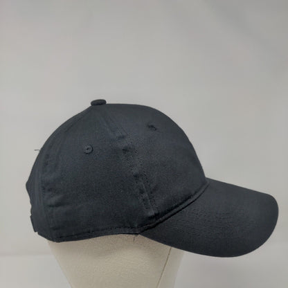 George Strapback Hat Solid Black OSFA Adjustable Blank Vent Holes