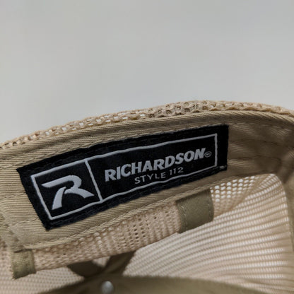 Richardson Men's Snapback Mesh Back Hat Brown Tan Adjustable Jordan Oaks Logo