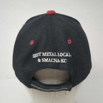 Sheet Metal Local Strapback Hat Black One Size Embroidered Adjustable