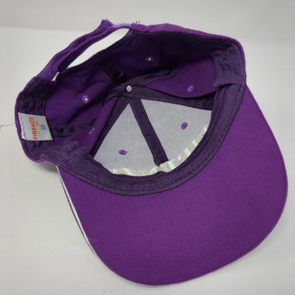 Firenze Italia Strapback Hat Purple One Size Adjustable Embroidered