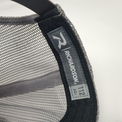 Richardson Trucker Hat Black One Size Mesh Back Snapback Harrison Calls Logo