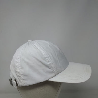 PUMA Slideback Hat White OSFA Adjustable Vented Holes 6 Panel Polyester