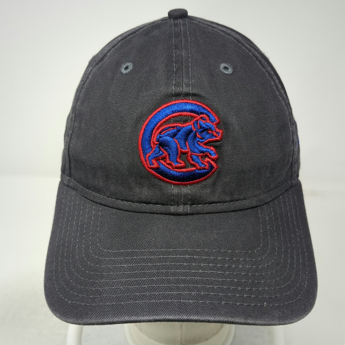 New Era MLB Chicago Cubs Baseball Cap Gray Blue Red OSFM 9TWENTY Slideback Hat