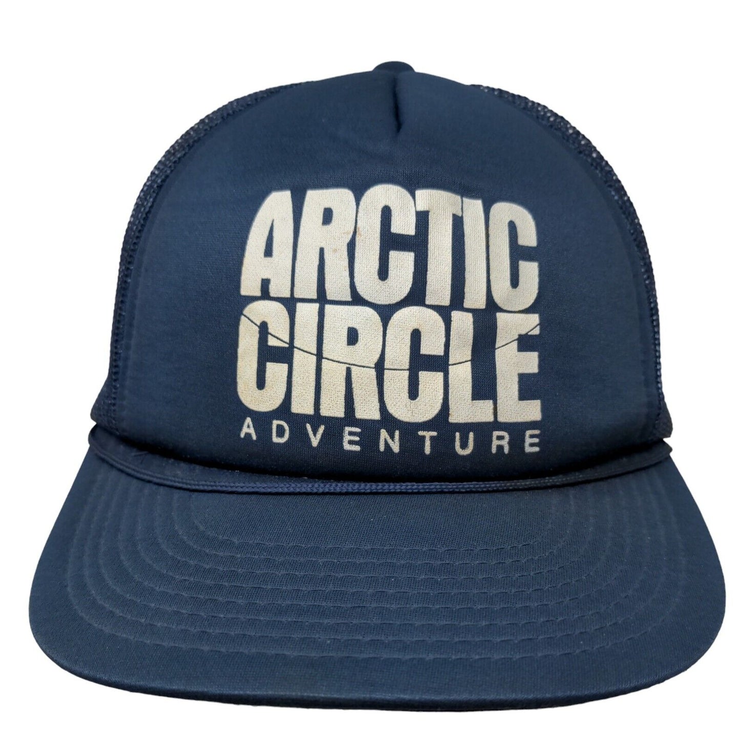 Arctic Circle Adventure Snap Back Mesh Back Rope Trucker Hat Blue OSFA