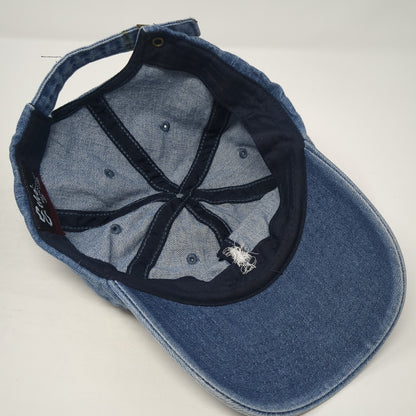Pine Tree Slideback Baseball Cap Blue One Size Adjustable Embroidered Eckos