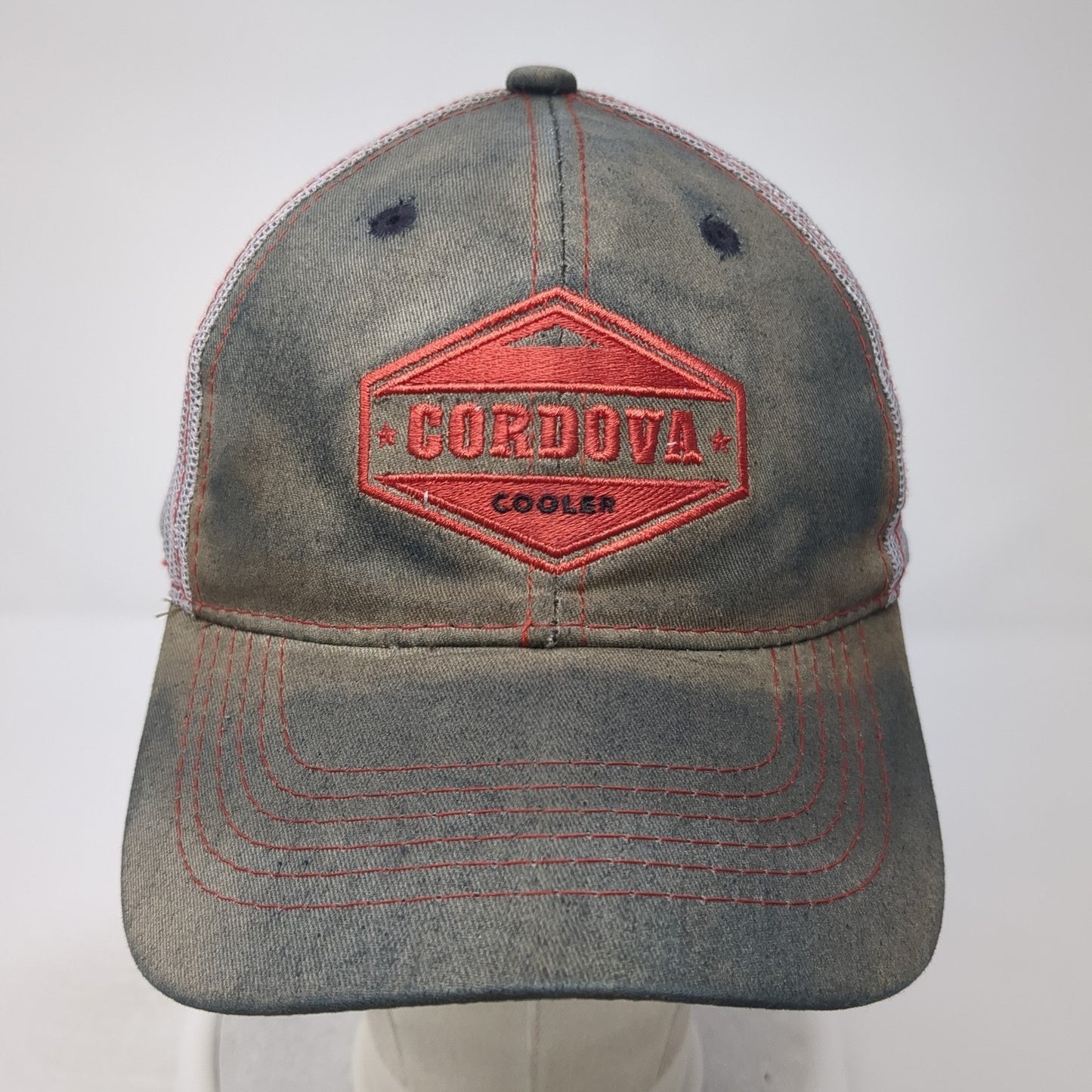 Cordova Cooler Trucker Hat Gray One Size Adjustable Mesh Back Embroidered
