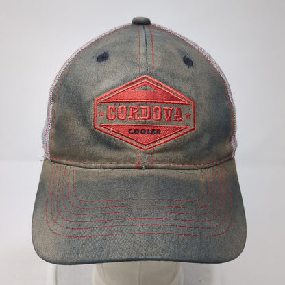 Cordova Cooler Trucker Hat Gray One Size Adjustable Mesh Back Embroidered