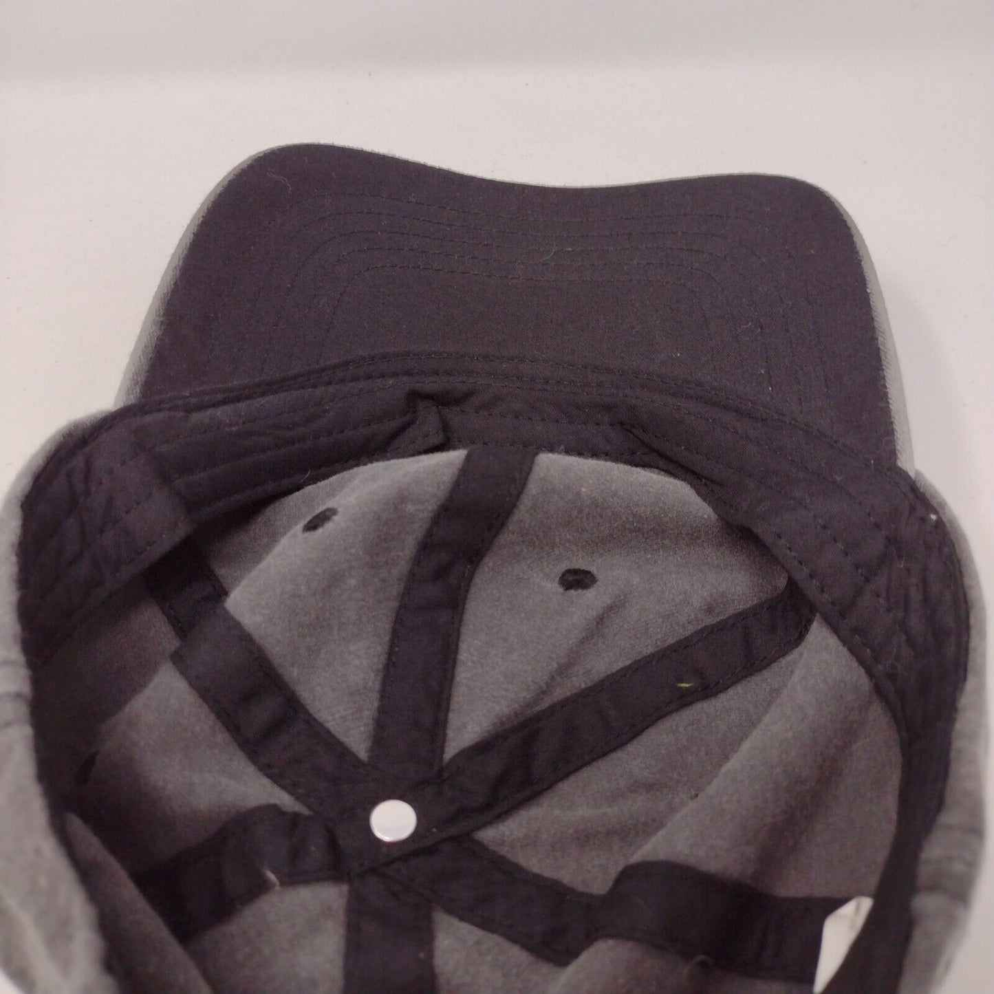 Unbranded Strapback Hat Gray OSFA Adjustable 6 Panel Blank Solid