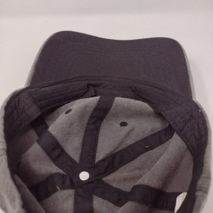 Unbranded Strapback Hat Gray OSFA Adjustable 6 Panel Blank Solid