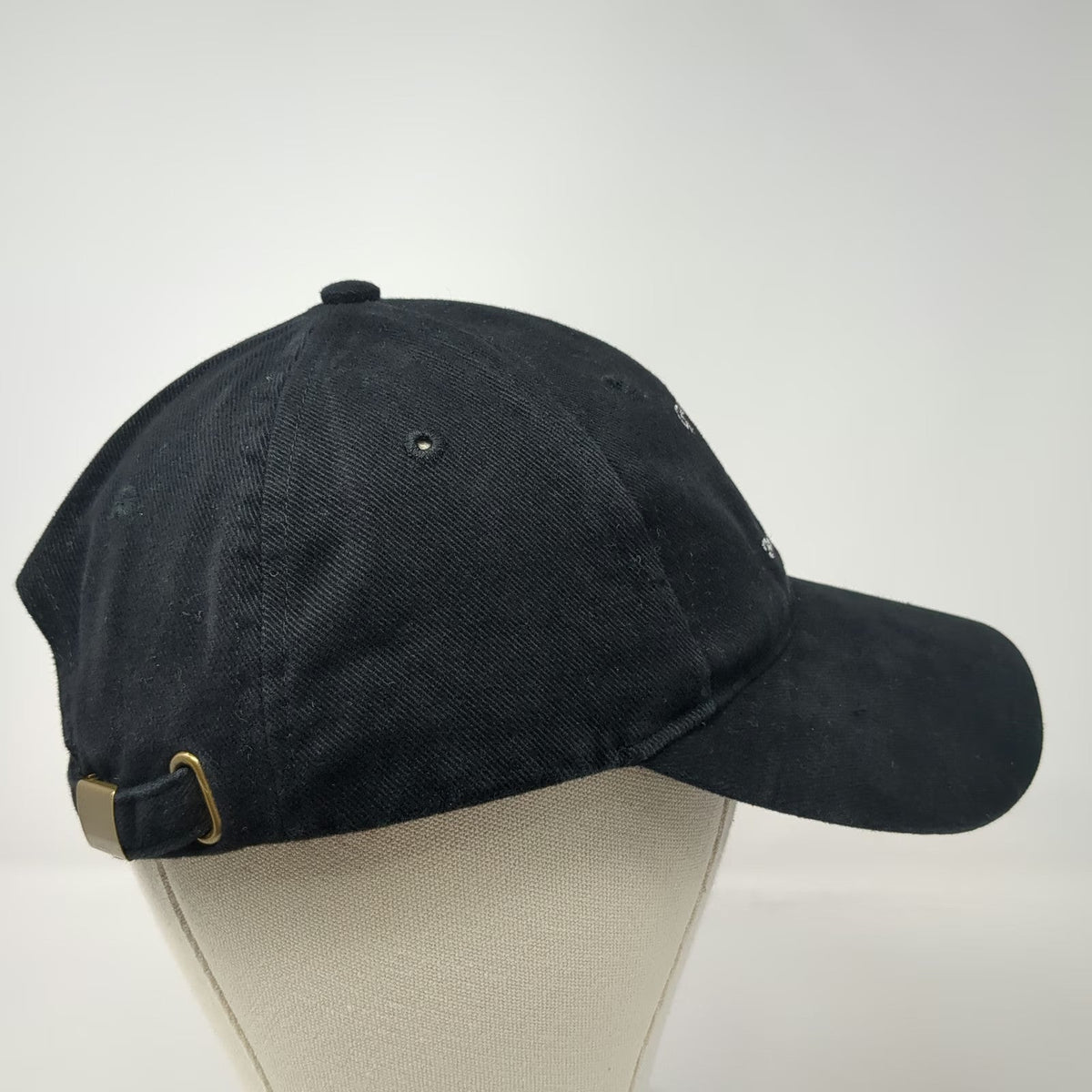 Anvil Baseball Cap Black One Size Anchor Inn Embroidered Logo Slideback Hat