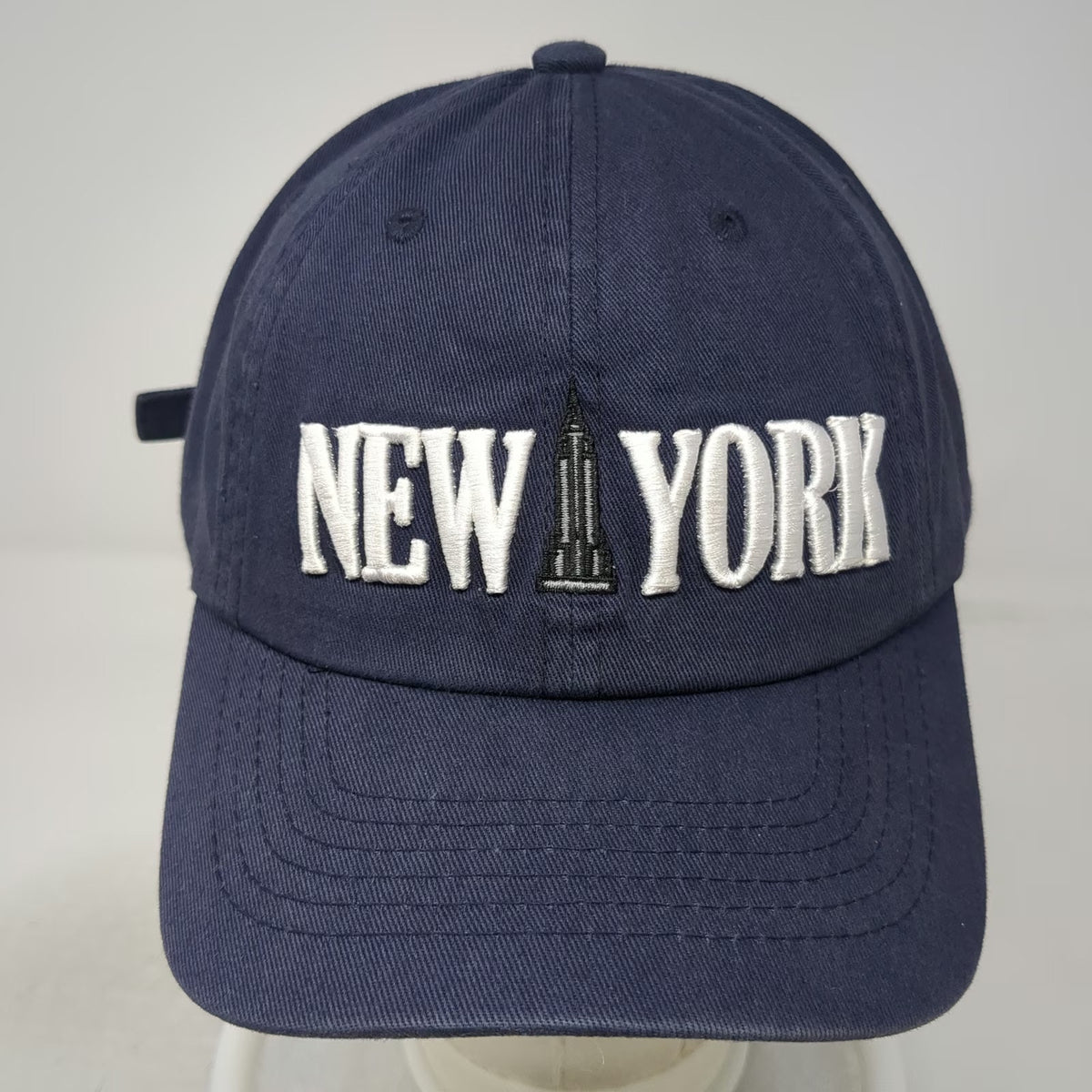 e by elidan Baseball Cap Blue One Size New York Empire State Building Hat