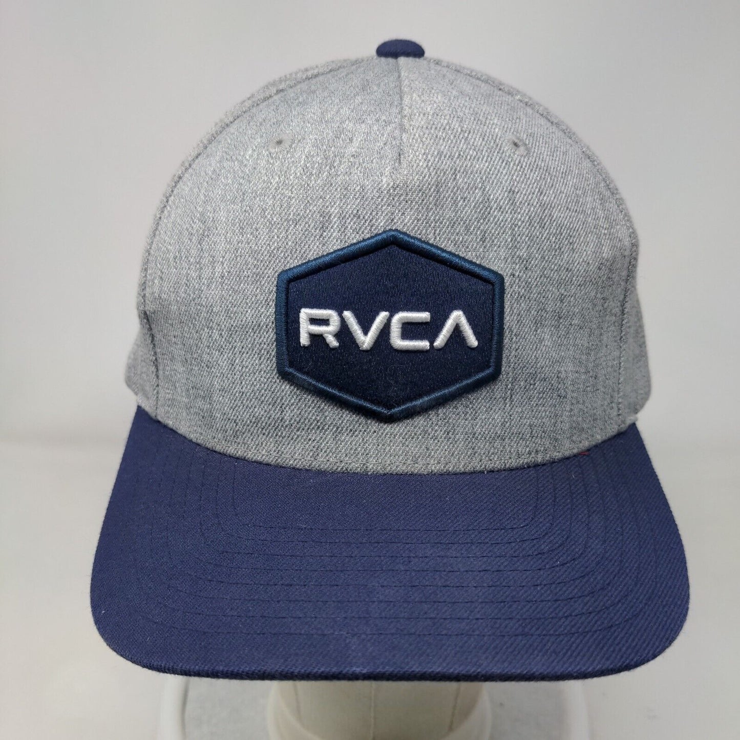 RVCA Snapback Hat Multicolor One Size Mid Fit Adjustable Embroidered 6 Panel