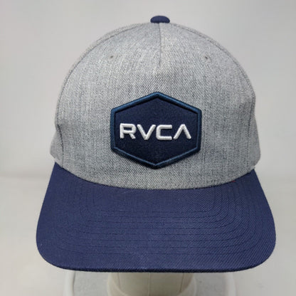 RVCA Snapback Hat Multicolor One Size Mid Fit Adjustable Embroidered 6 Panel
