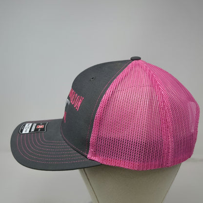 Richardson Trucker Hat Gray Pink One Size Danny Thomason Arena Mesh Snapback