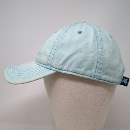 Simply Southern Baseball Cap Blue One Size Embroidered Logo Turtle Slideback Hat
