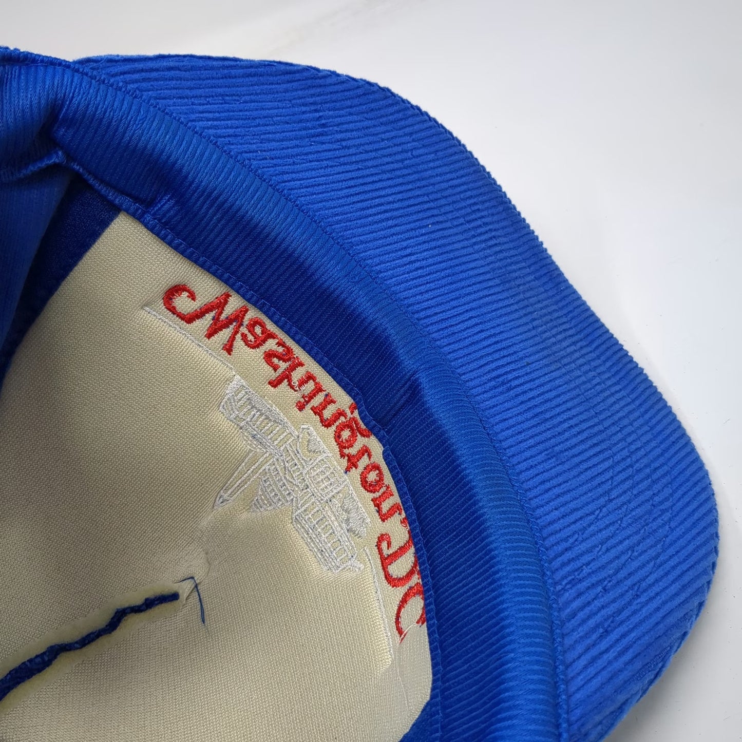 Trucker Blue One Size Hat Washington DC Corduroy Rope Skyline Cityscape Cap
