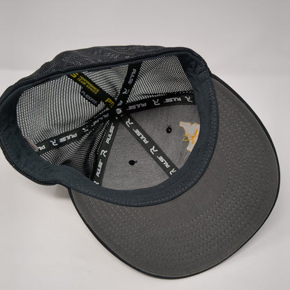 The Curb Idaho Fitted Mesh Back Trucker Hat Black S-M Flexfit Richardson