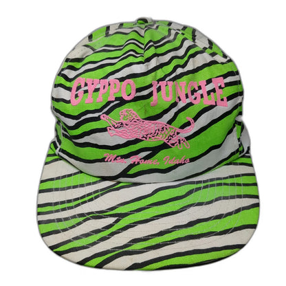 Mohr's 5 Panel Green Zebra Hat One Size Snapback Pink Gyppo Jungle Idaho