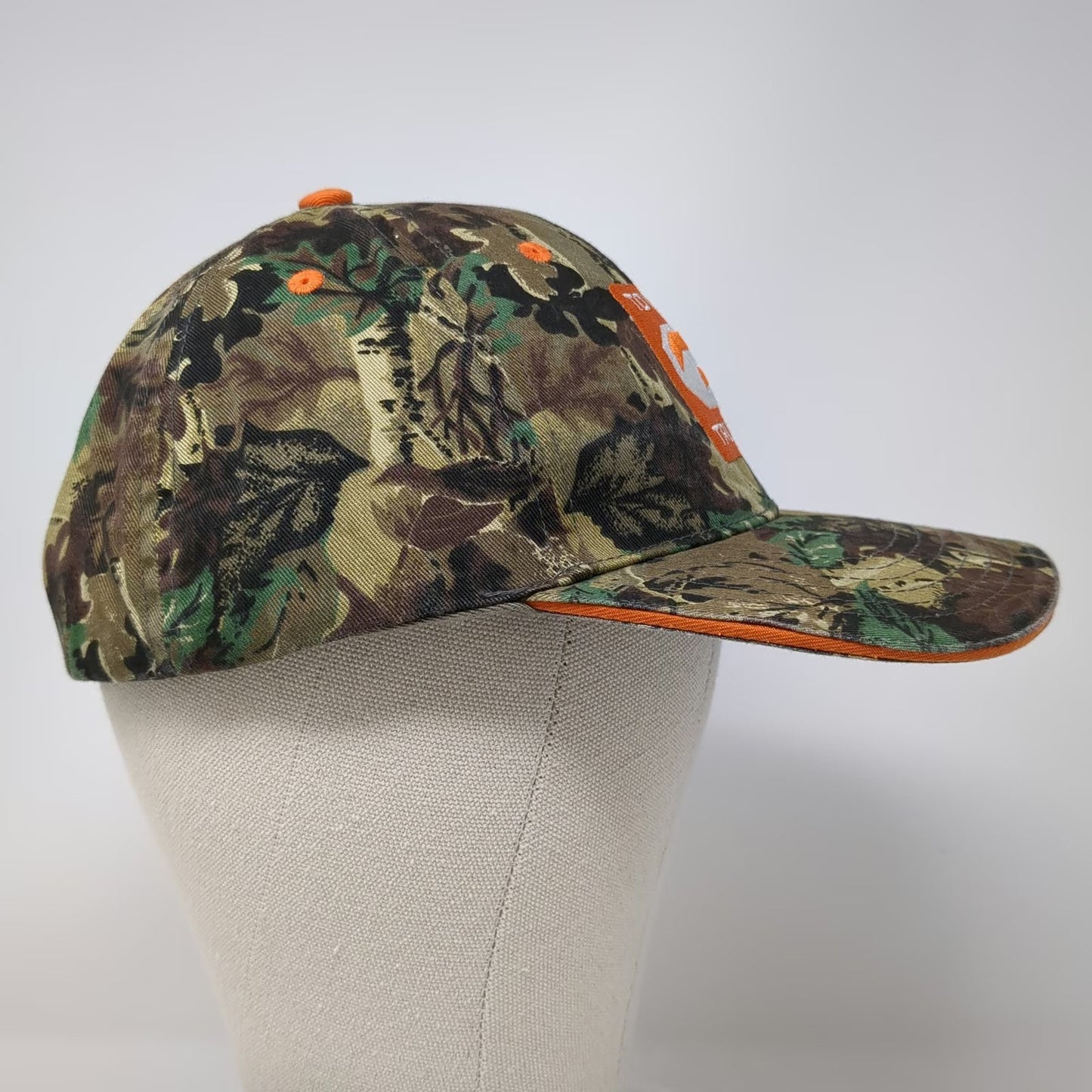 Toyota Trucks Baseball Cap Green Camo One Size Strapback Orange Accents Hat