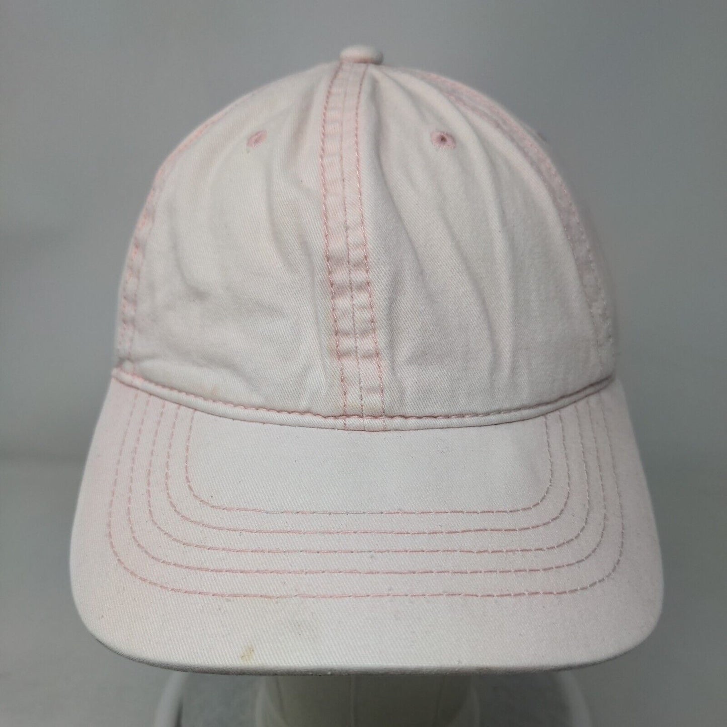 Unbranded Slideback Hat Pink OSFM Adjustable Vented Holes 6 Panel Blank