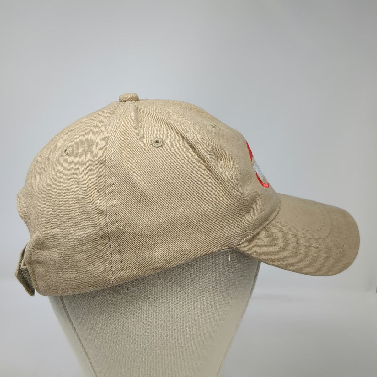 Apollo NFI Embroidered Logo Beige Baseball Cap One Size Adjustable Strapback Hat