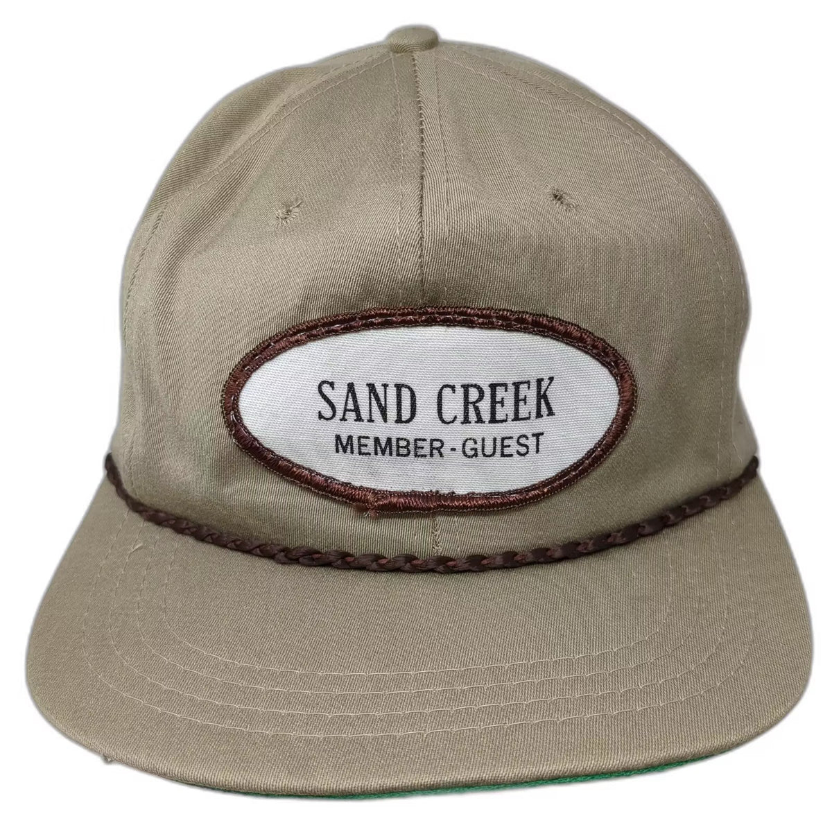 Derby Cap Sand Creek Member Guest Golf Rope Hat Brown Slideback OSFM USA Made