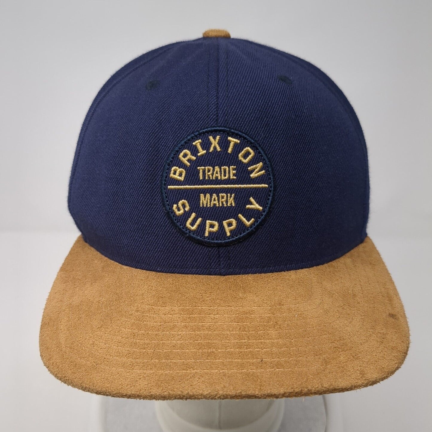 Brixton Supply Trade Mark Snapback Hat Multi One Size Colorblock Patch