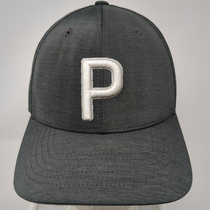 Puma Snapback Gray One Size Golf Hat Tour Exclusive Performance P Logo 110 Cap