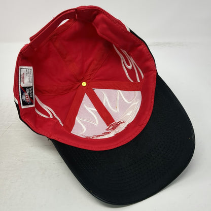Otto Baseball Cap Black Red One Size Reno 2005 Fly Low Fly Fast Flames Hat