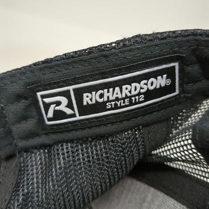 Richardson Trucker Hat Gray One Size Crown Utilities LLC Logo Snapback Mesh Back