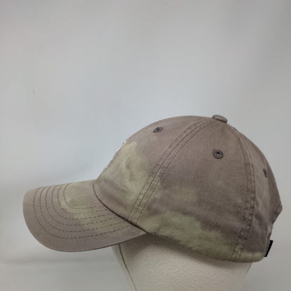 Imperial Strapback Hat Grayish Tan One Size Embroidered Logo 6 Panel