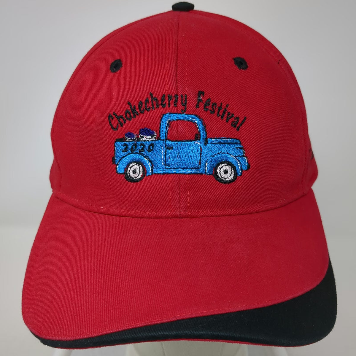 Sportsman Chokecherry Festival Lewistown Montana Baseball Cap Red One Size Hat