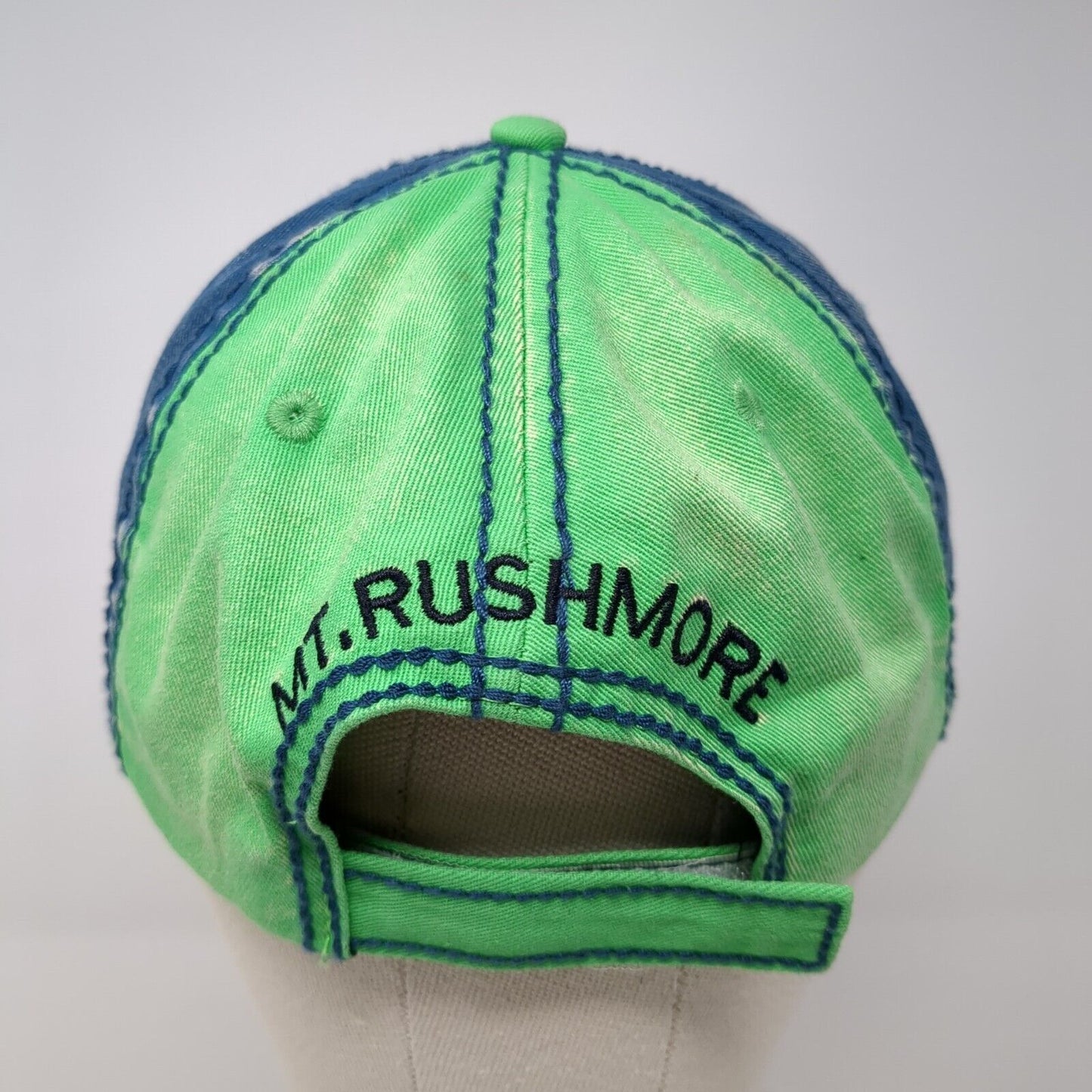 Mount Rushmore Strapback Hat Multicolor One Size Adjustable Triangle